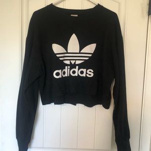 Adidas cropped crew neck